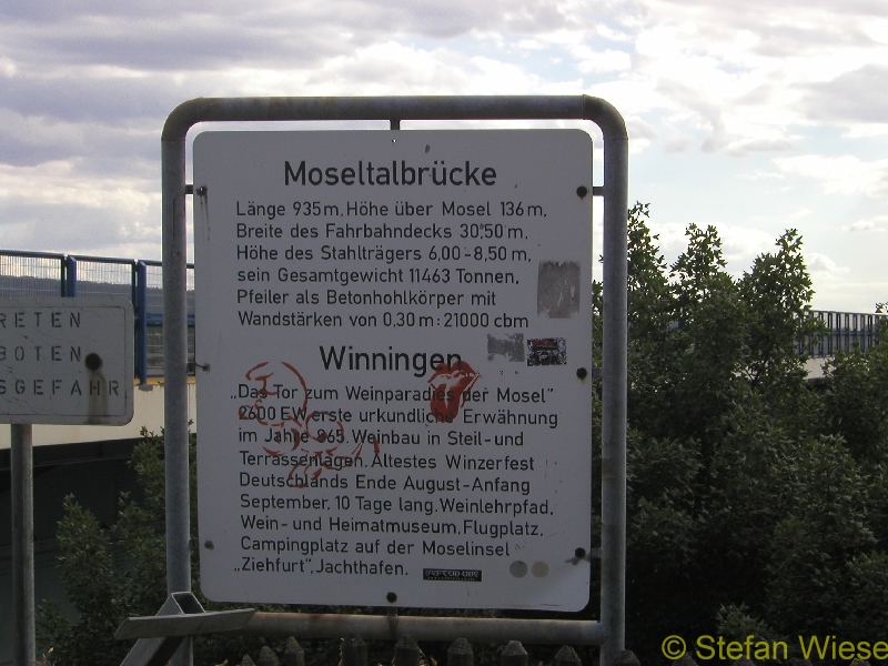 Moseltal (Moseltalbruecke Schild)