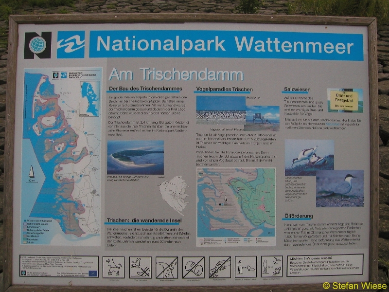 Friedrichskoog (Nationalpark Wattenmeer Schild)