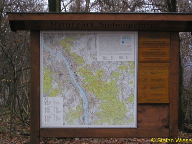 Siebengebirge (Uebersichtskarte Naturpark Siebengebirge)