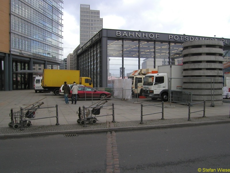 Berlin: Mauerverlauf von 2004 (Berliner Mauerverlauf am Potsdamer Platz)