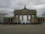 Berlin: Brandenburger Tor (Rueckseite des Brandenburger Tors)